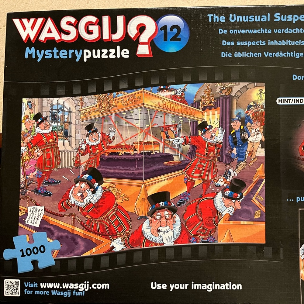 Jumbo brand NEW Wasgij The Unusual Suspects HTF Puzzle Mystery #12
